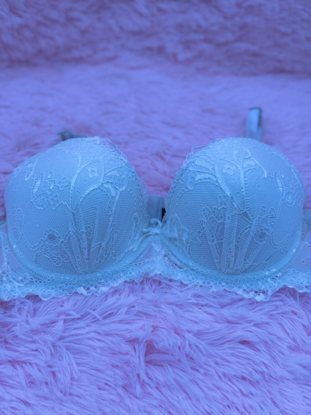 White Lace Bra